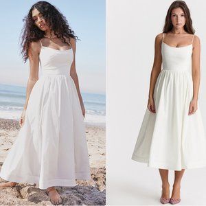 HOUSE OF CB 'Lolita' Ivory Corset Sundress NWOT